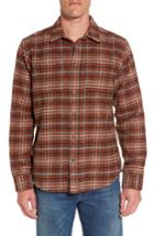 Men's Prana Brayden Regular Fit Plaid Flannel Shirt, Size - Red