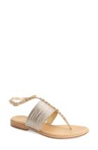 Women's Donald J Pliner 'lacy' Ankle Strap Sandal M - Metallic