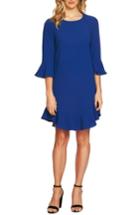 Women's Cece Ruffle Hem Trim Dress - Blue