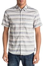 Men's Quiksilver Aventail Stripe Woven Shirt, Size - Blue