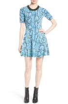 Women's Kenzo Snake Print Skater Dress