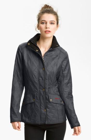 Women's Barbour 'cavalry' Quilted Jacket Us / 14 Uk - Blue