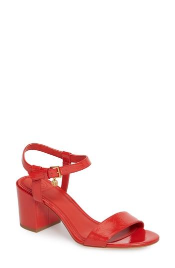 Women's Tory Burch Laurel Ankle Strap Sandal M - Orange