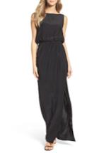 Women's Natalie Deayala Drape Back Silk Column Gown