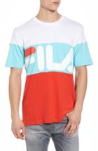 Men's Fila Vialli Colorblock Logo T-shirt - Blue