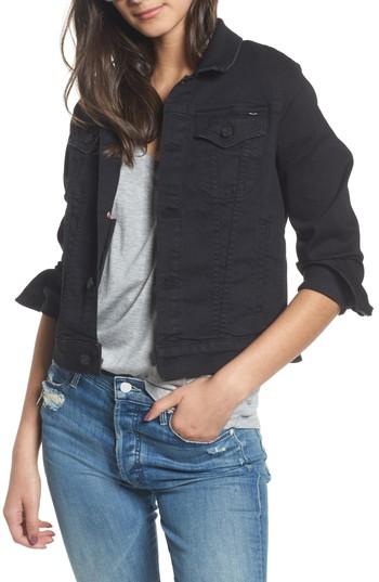 Women's Mother The Pocket Bruiser Denim Jacket - Black
