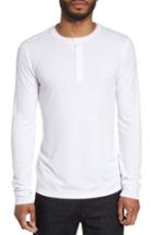 Men's Vince Ribbed Henley, Size - White