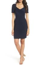 Women's Adrianna Papell Pleat Sheath Dress - Blue