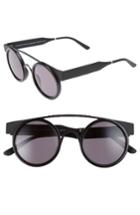 Men's Smoke X Mirrors Soda Pop 2 52mm Round Sunglasses - Matte Black/ Green Grey