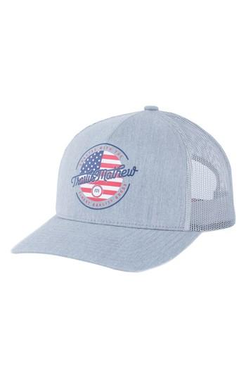 Men's Travis Mathew Jimmy Trucker Hat - Grey