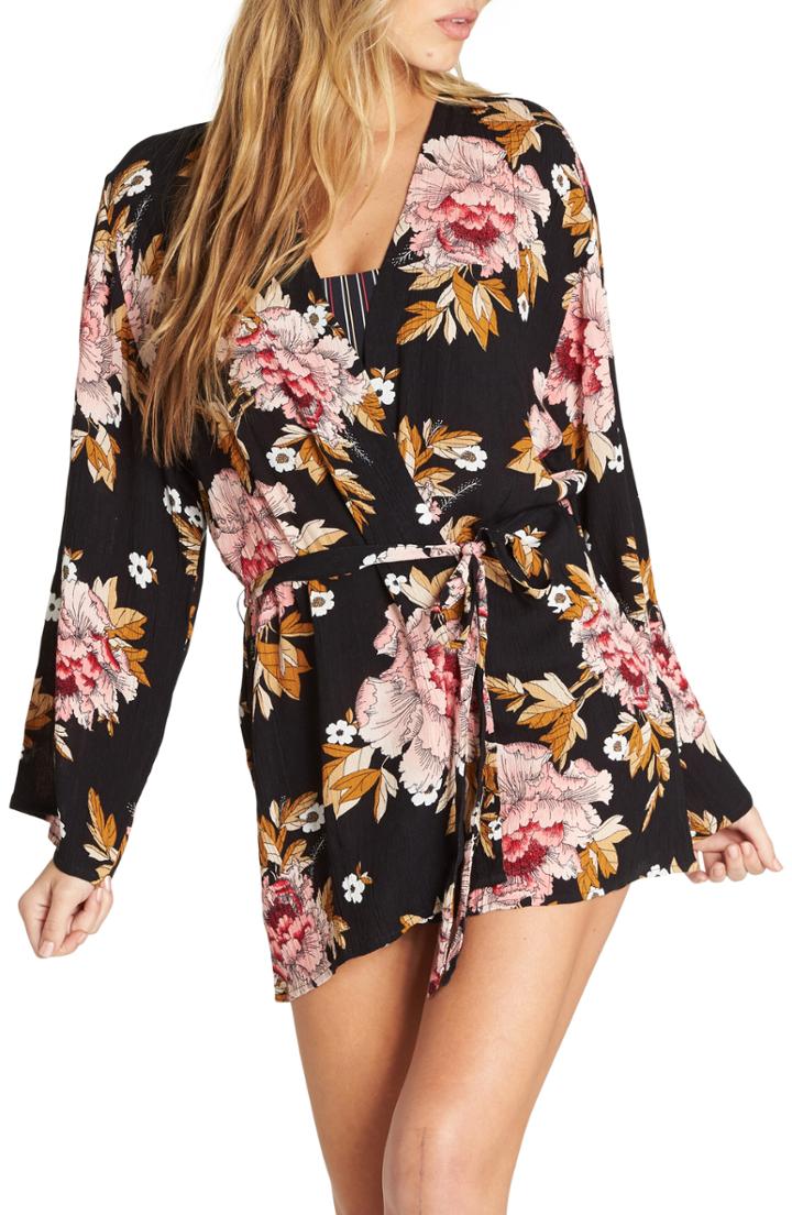 Women's Billabong Ocean Sky Cover-up - Black