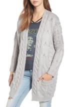 Women's Bp. Cable Knit Cardigan - Grey