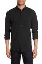 Men's Ag Grady Slim Fit Organic Cotton Sport Shirt, Size - Black