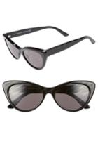 Women's Balenciaga 54mm Cat Eye Sunglasses - Dark Havana/ Brown
