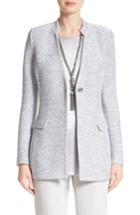 Women's St. John Collection Gyan Knit Jacket - Grey