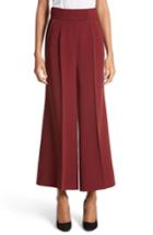 Women's Roksanda Hasani Wide Leg Pants Us / 8 Uk - Burgundy