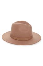 Women's Lack Of Color The Fleur High Crown Wool Fedora - Pink