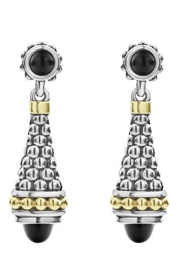 Women's Lagos Signature Caviar Stone Cap Drop Earrings (nordstrom Exclusive)