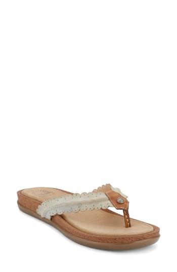 Women's G.h. Bass And Co. Samantha Thong Sandal .5 M - Grey