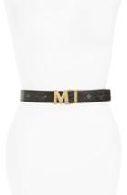 Women's Mcm 'visetos' Reversible Leather Belt
