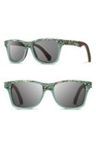 Women's Shwood 'canby' 55mm Polarized Seashell & Wood Sunglasses -
