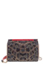 Christian Louboutin Large Vanite Crystal Embellished Clutch - Black