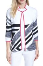 Women's Ming Wang Geometric Knit Jacket - White