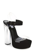 Women's Steve Madden Glimmer Sandal .5 M - Black