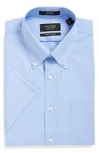 Men's Nordstrom Men's Shop Traditional Fit Non-iron Short Sleeve Dress Shirt