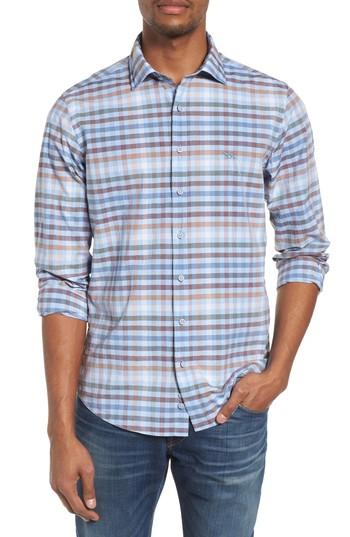 Men's Rodd & Gunn Rothesay Regular Fit Check Sport Shirt - Blue