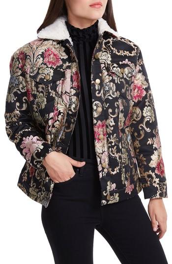 Women's Afrm Jacquard Jacket - Black