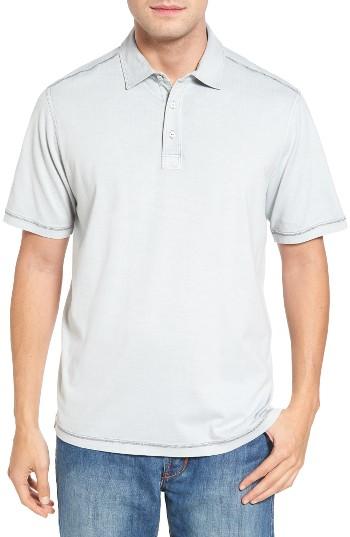 Men's Tommy Bahama Sorrento Cotton Blend Polo - Grey
