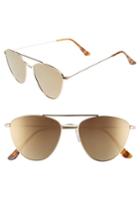 Women's Circus By Sam Edelman 57mm Mirrored Cat Eye Sunglasses - Gold