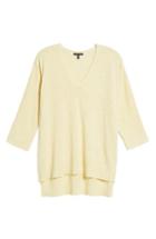 Women's Eileen Fisher Organic Linen & Cotton Sweater - Yellow