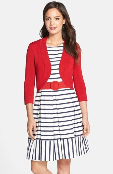 Women's Eliza J Open Front Bolero - Red