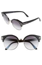 Women's Tom Ford Alissa 54mm Sunglasses - Shiny Black/ Gradient Smoke