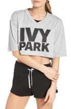 Women's Ivy Park Logo Crop Tee, Size - Grey