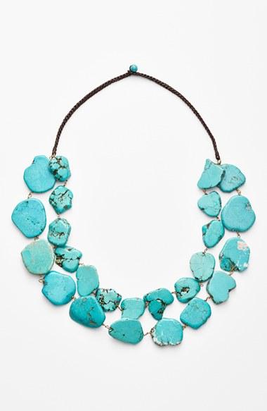 Women's Panacea Chunky Double Row Howlite Necklace