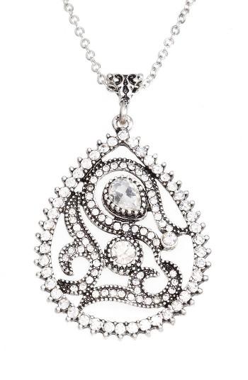 Women's Sareh By Sareh Nouri Dena Paisley Teardrop Pendant Necklace