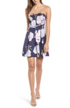 Women's Speechless Floral Strapless Dress