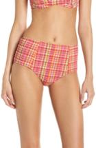 Women's Diane Von Furstenberg True High Waist Bikini Bottoms - Burgundy