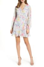 Women's All In Favor Brittany Wrap Minidress - Grey