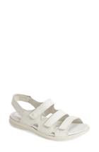 Women's Ecco 'babette' Leather Sandal -9.5us / 40eu - White