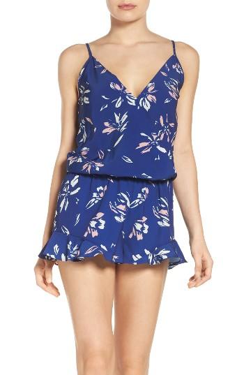 Women's A By Amanda Tessa Ruffle Romper
