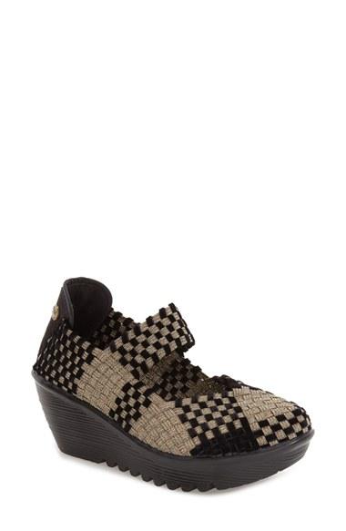 Women's Bernie Mev. Lulia Woven Mary Jane Platform Wedge