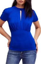 Women's Free People Hear Me Roar Keyhole Top - Blue