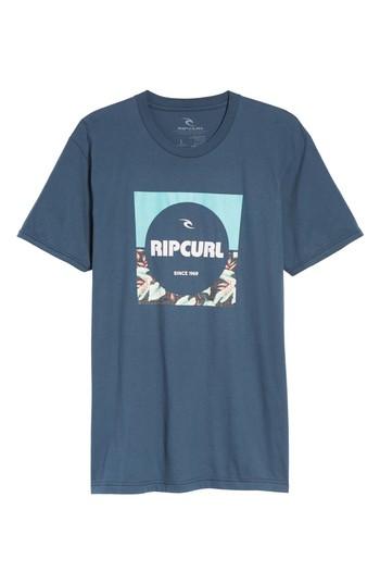 Men's Rip Curl Dc Time Premium Graphic T-shirt, Size - Blue