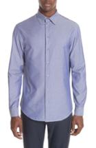Men's Emporio Armani Regular Fit Solid Sport Shirt - Blue