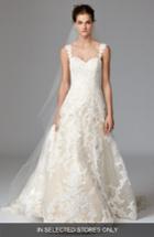 Women's Watters Aven Lace & Organza A-line Gown, Size In Store Only - Ivory
