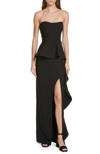 Women's Cinq A Sept Claire Strapless Gown - Black